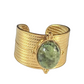 Serpentine Stone Gap Open Ring
