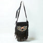 Bohemian  Leather
Crossbody Bag - Handmade & Hand-Painted