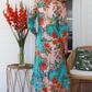 Tropics Glam Dress Multi Blue Floral
