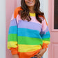 Rainbow Pullover Knit Jumper