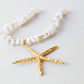 Star Howlite Natural Stone Necklace 18k Gold