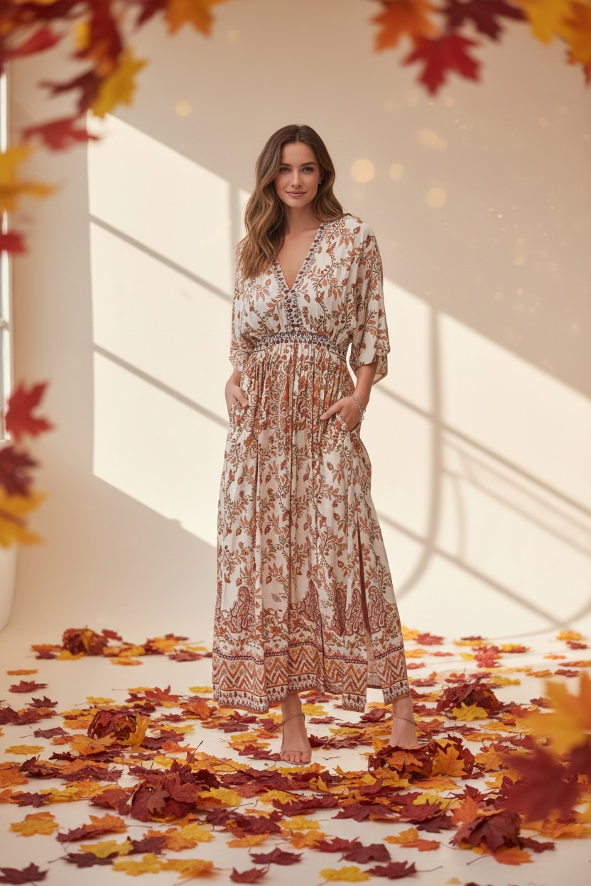 Autumn Dunes Maxi Dress