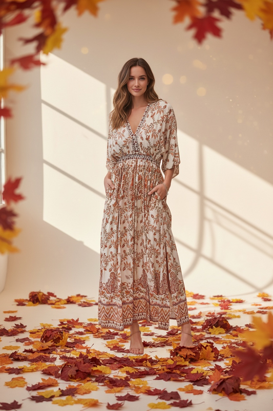 Autumn Dunes Maxi Dress