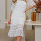 Rae Lace Dress White Elegant Style Wedding-Occasion