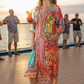 Blooms Resort Midi Dress Coral