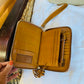 Tulips Leather Purse HandPainted and Hand-tooled