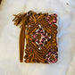 Tulips Leather Purse HandPainted and Hand-tooled