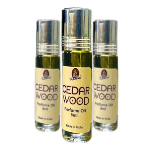 Kamini Perfume Oil Fragrance Cedar Wood 8ml
