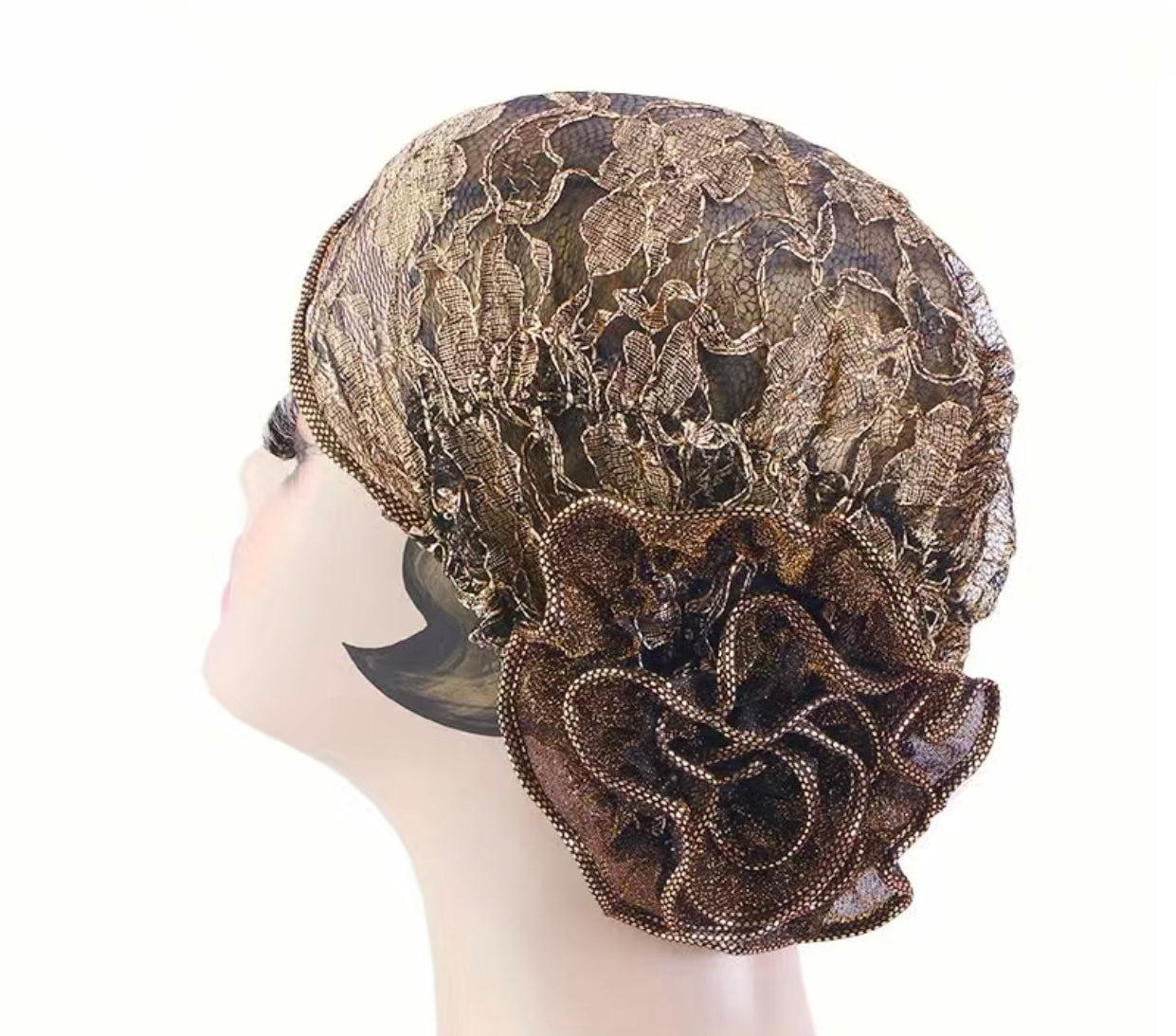 Boho Vintage Lace Flower Head-Wraps