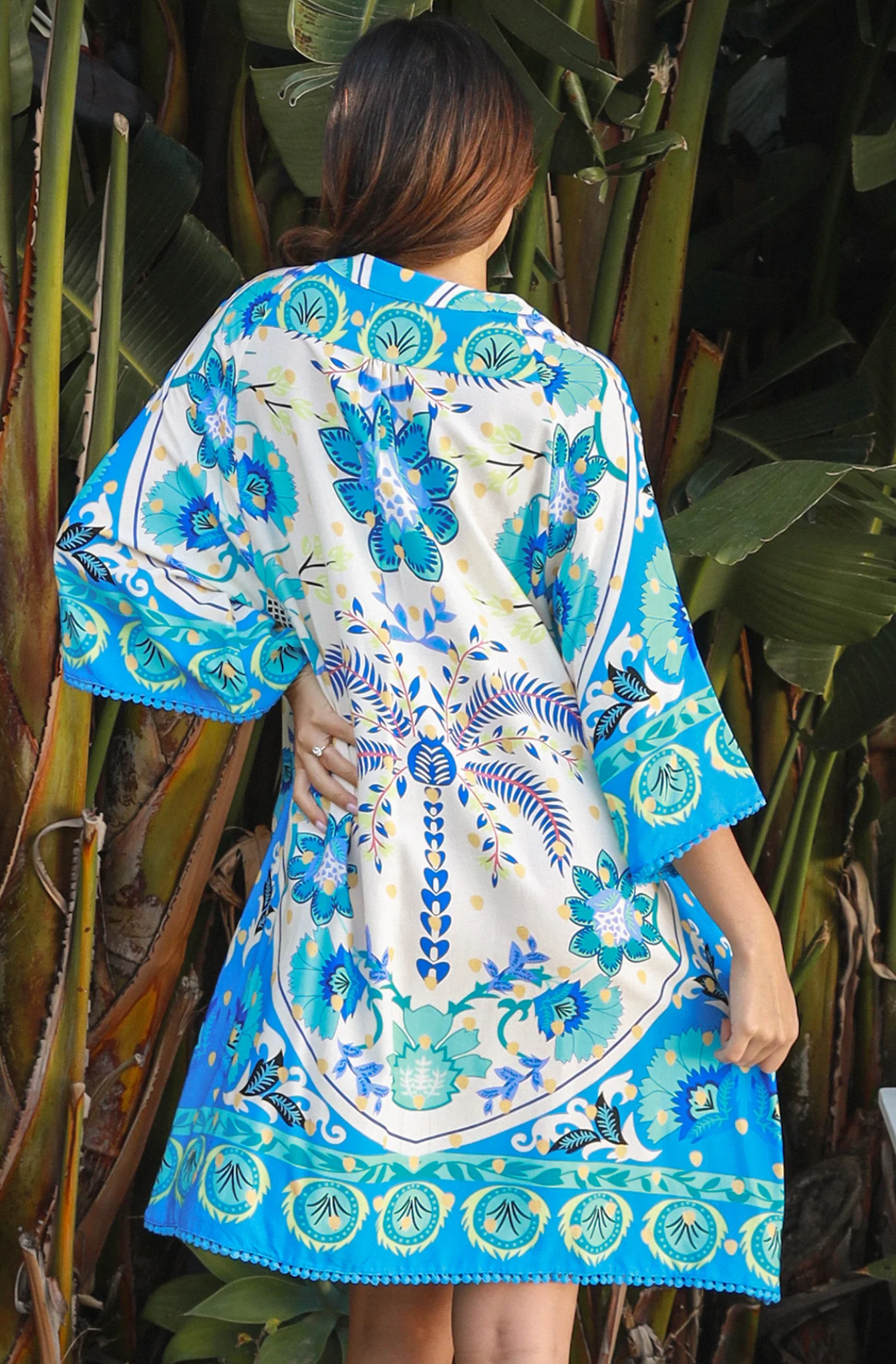 Island Cove Summer Dress Blue