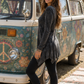 Stonewash Black Long Sleeve Tunic