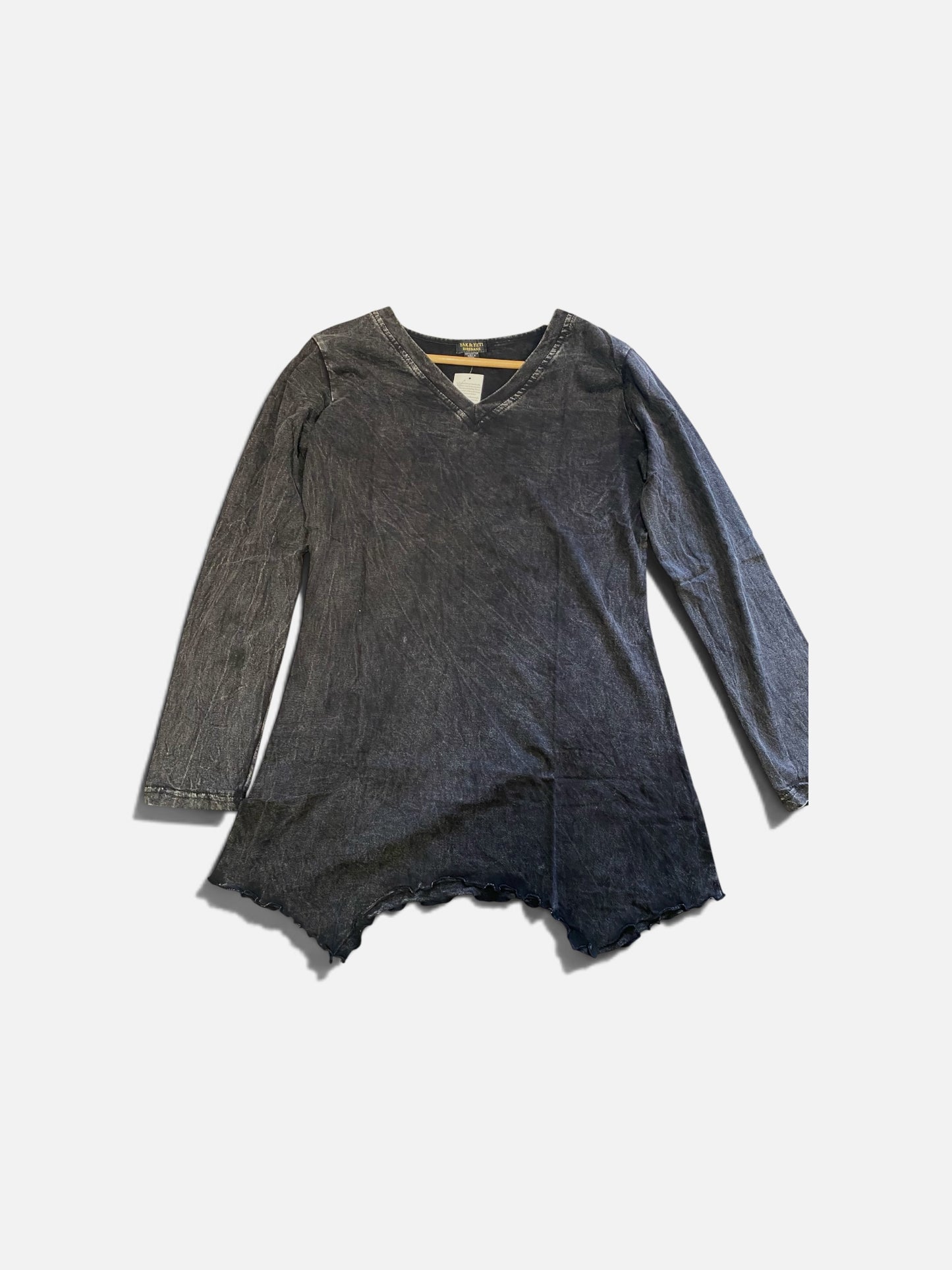 Stonewash Black Long Sleeve Tunic