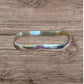 Plain Bangle Sterling Silver Waves Design