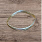 Plain Bangle Sterling Silver Waves Design