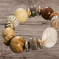 Wood Beads and Resin Bracelet