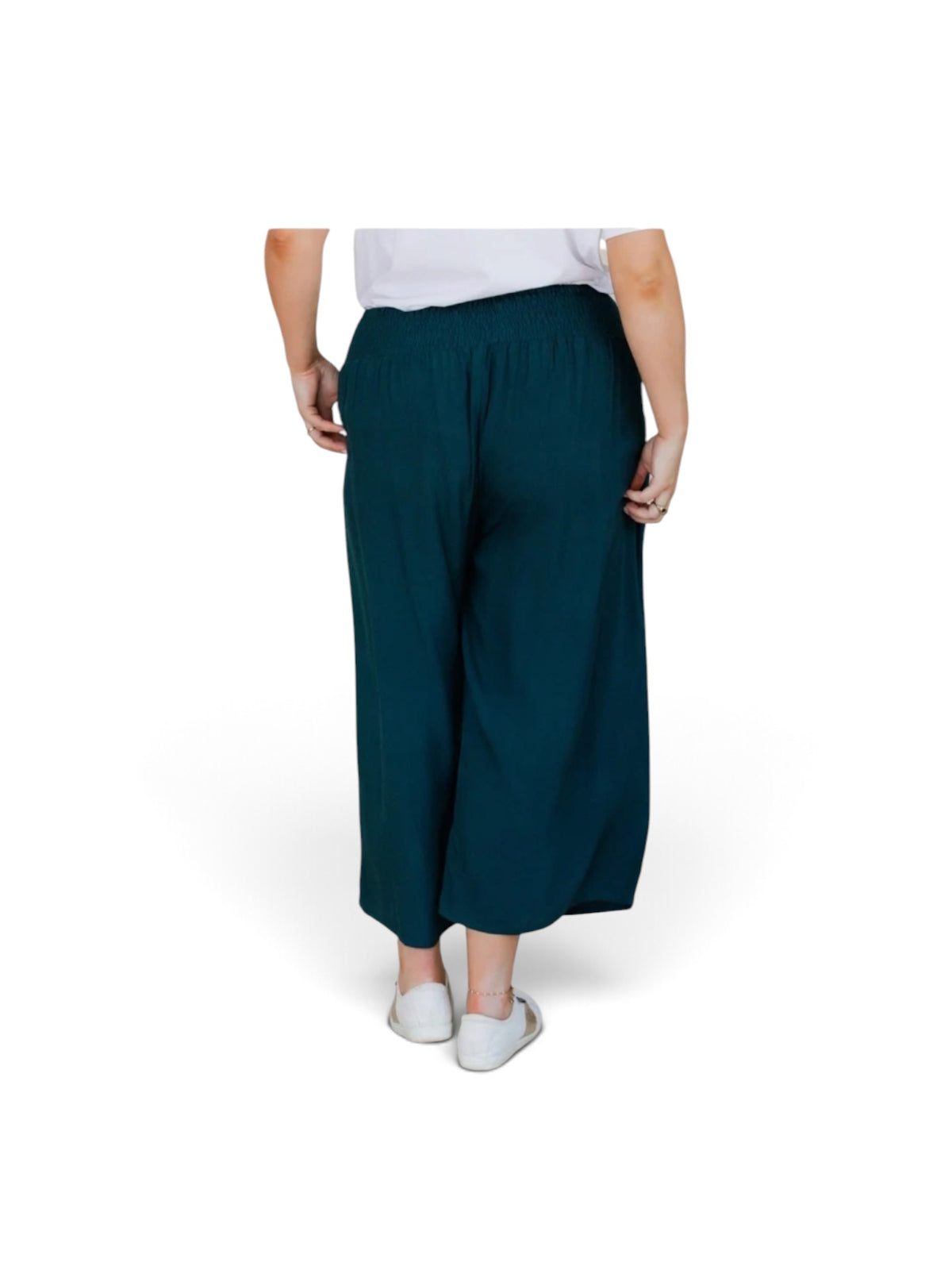 Illuka Rayon Pants Teal 3/4 Length
