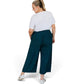 Illuka Rayon Pants Teal 3/4 Length