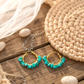 Turquoise Stone Earrings
18k Gold Plated
