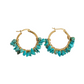 Turquoise Stone Earrings
18k Gold Plated