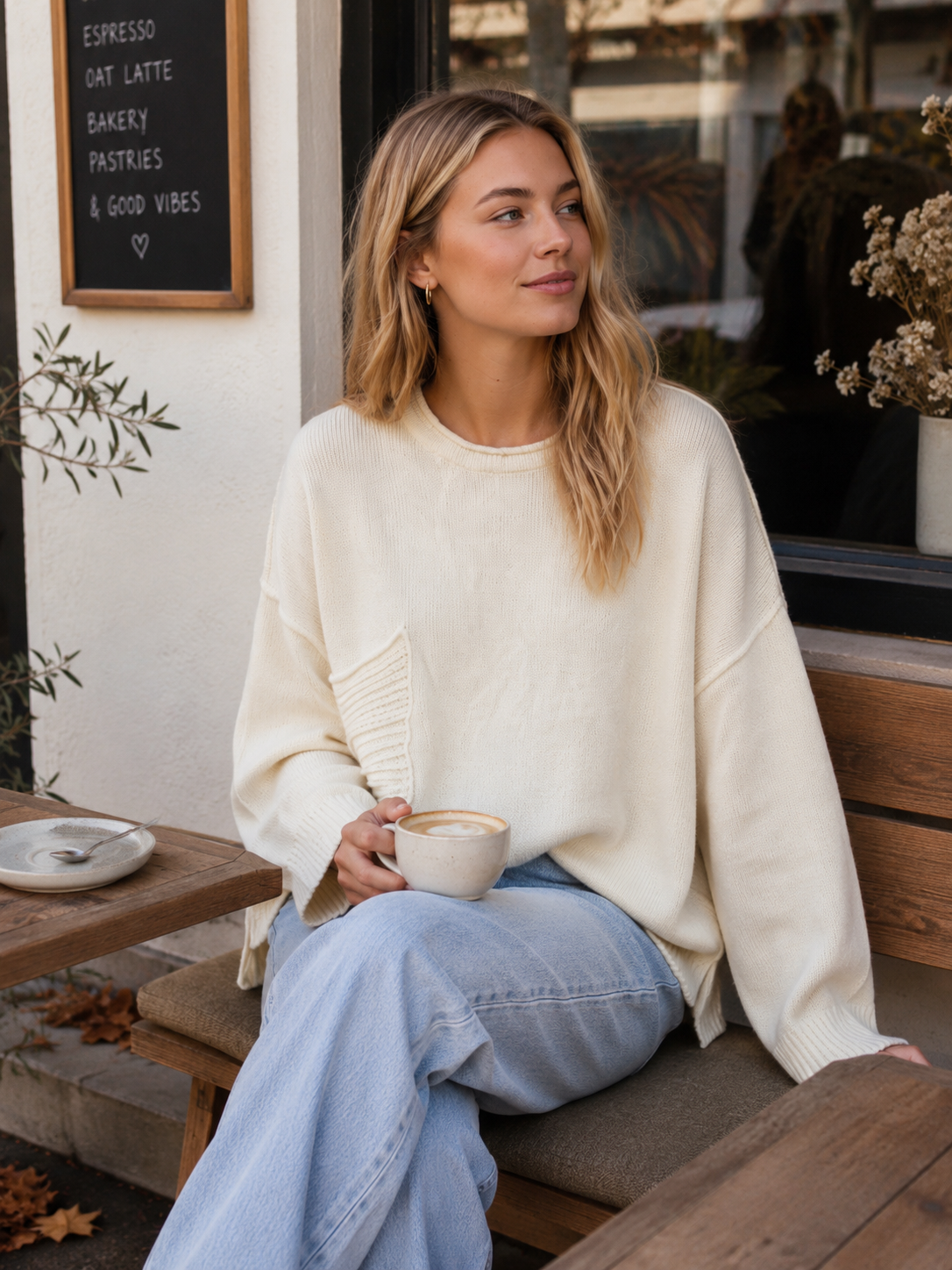 OBella Knit Top Cream