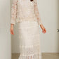 Cream Lace Wedding /Occasion Long Skirt