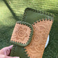 Flower Leather Wallet Vintage Forest