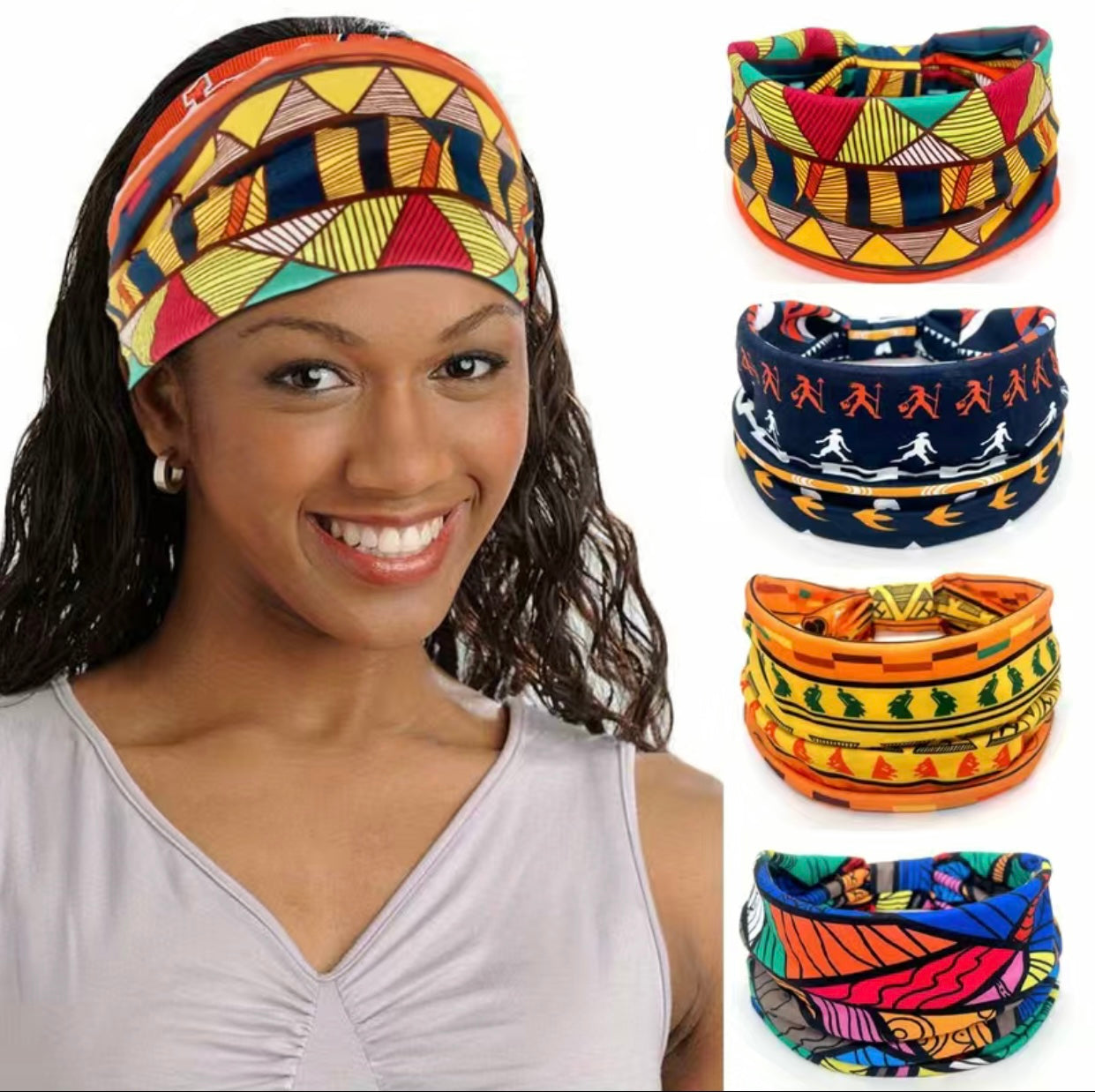 Ethnic Prints Assorted Art Wide Headbands