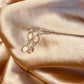 Rose Quartz Earrings Dainty Tear drop Sterling Silver