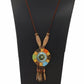 Boho Ethnic Necklace Wood Beads Dreamcatcher Flower