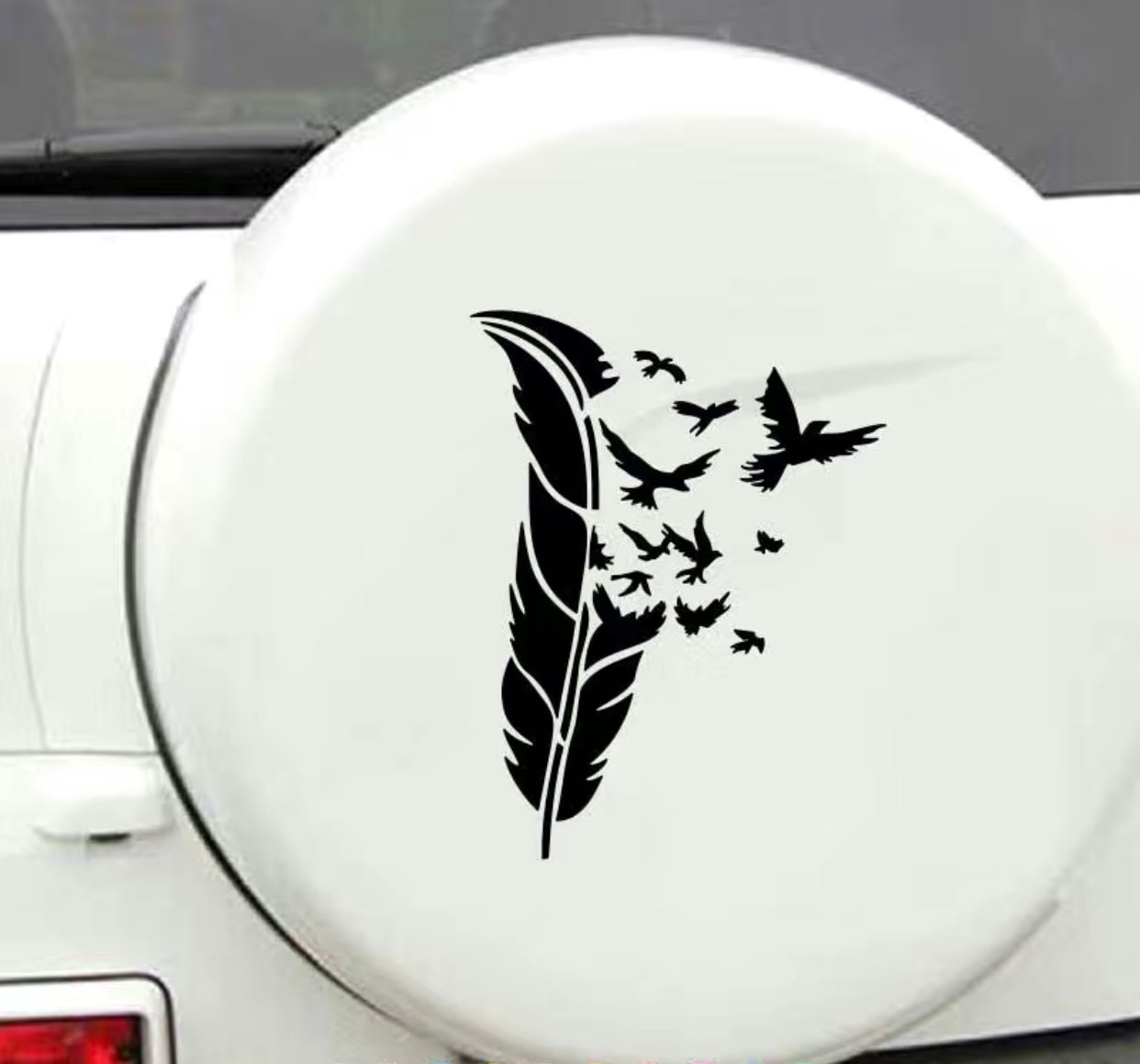 Feather & Eagles Vinyl X-Large Reflective Sticker Decal Car-Caravan-Horsefloat