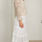 Rae Maxi Skirt White Elegant Lace Detail Wedding - special Occasions