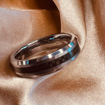 Titanium Ring Fancy Black