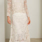 Crochet Cotton Lace Wedding /Occasion Long Skirt