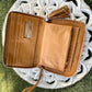 Retro Daisy Hand-tooled Leather Purse