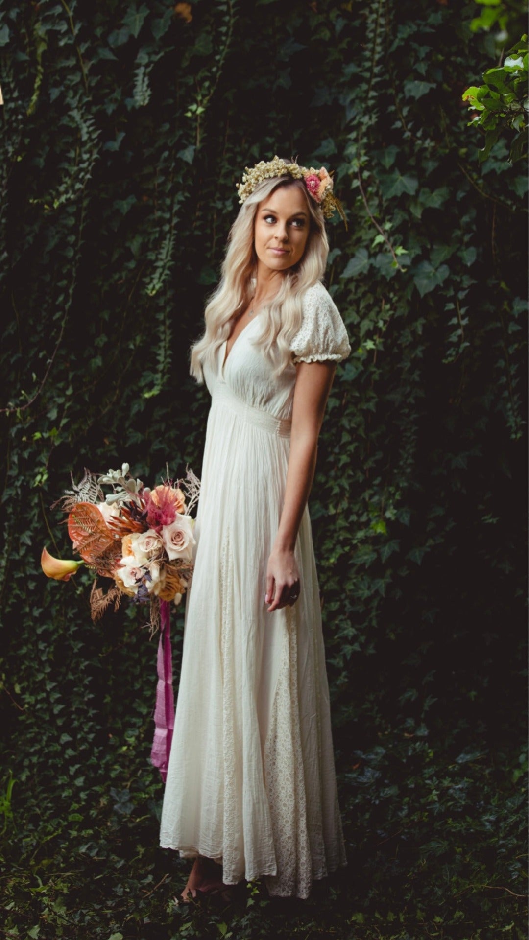 Cotton boho wedding outlet dress