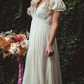 Peasant Dress Cream Cotton and Lace Wedding-Occasion