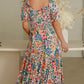 Aubury Print Flounce Maxi Dress with pockets
