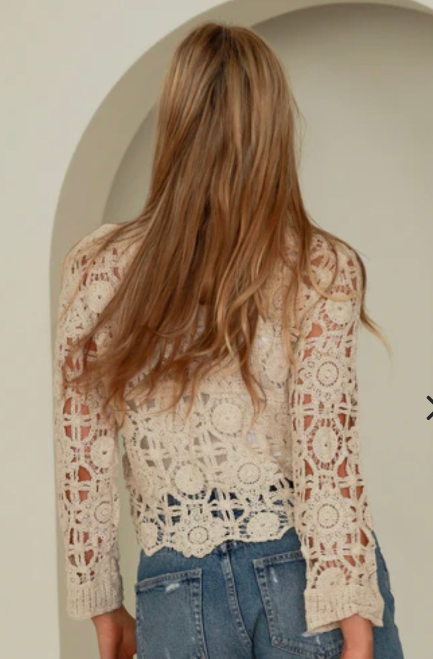 Exclusive Design Lace Top long Sleeve