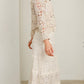 Rae Maxi Skirt Cream -beige Elegant Lace Detail Wedding -Special Occasion