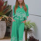 Palm Cove Pants Turquoise